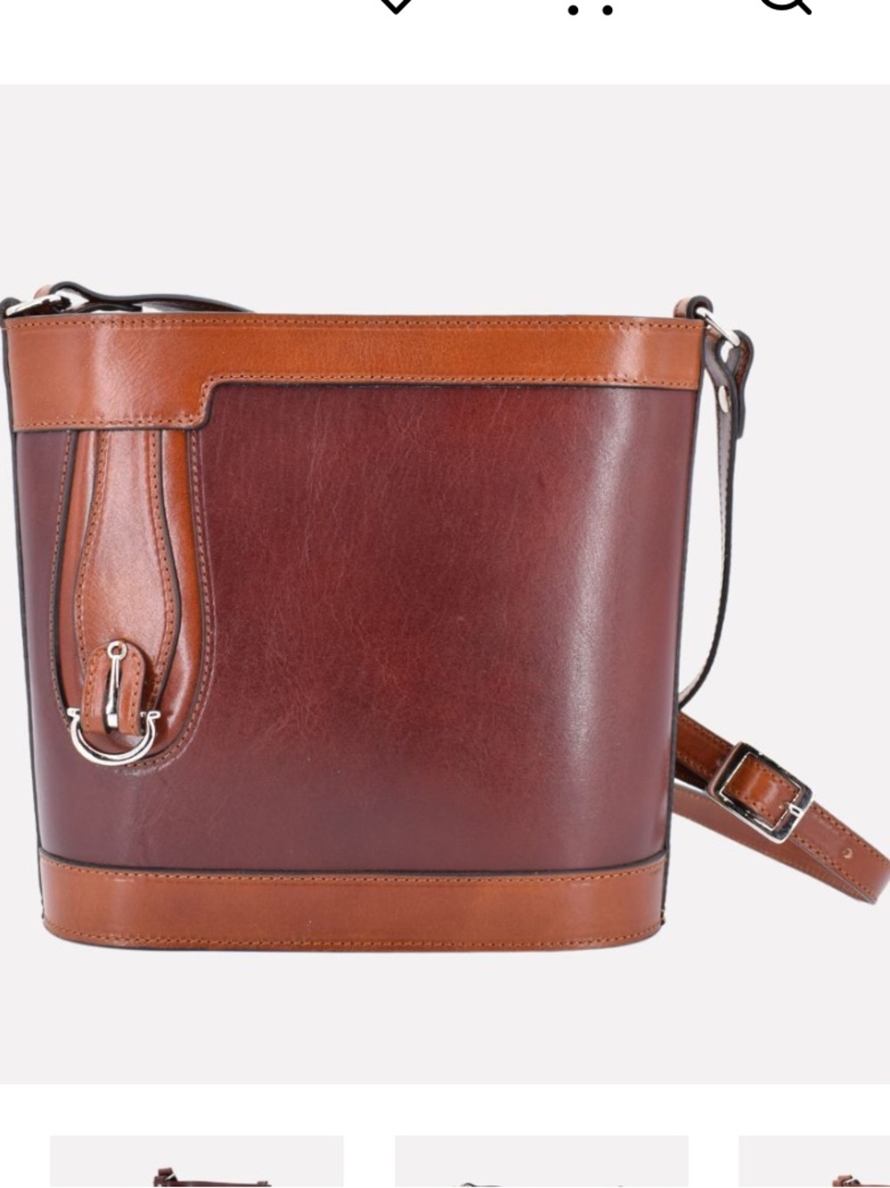 UNIQUE! Handmade Aurora bucket bag by Mancini Italian leather in Rome